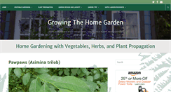 Desktop Screenshot of growingthehomegarden.com