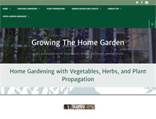 Tablet Screenshot of growingthehomegarden.com